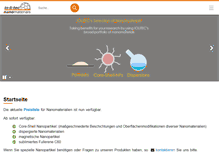 Tablet Screenshot of nanomaterials.iolitec.de